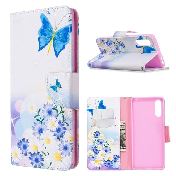 Wonderland Sony Xperia L4 flip-etui - Sommerfugl Multicolor