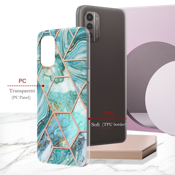 Marble design Nokia G11 / Nokia G21 kotelot - Sininen Blue