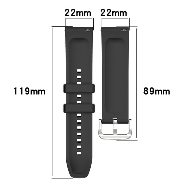 Huami Amazfti GTR 4 urrem 22 mm silikone urrem til udskiftning - Rød Red