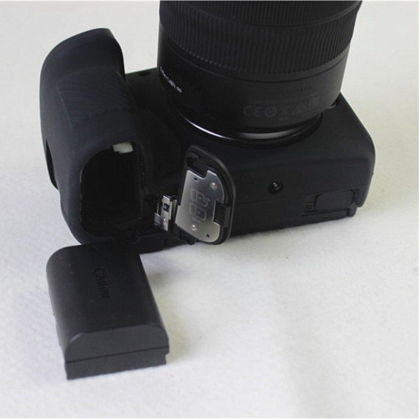 Canon EOS R pehmeä silikoni suojakotelo - Musta Black