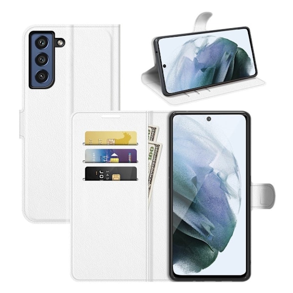 Classic Samsung Galaxy S21 FE Flippetui - Hvit White