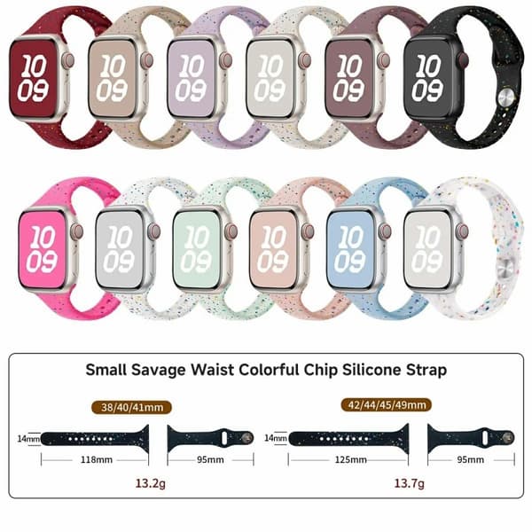 Silikonrem Apple Watch Series 49mm - 45mm - 44mm - 42mm bånd - Babyblå Blue