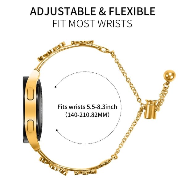 Garmin vivoactive 5 / GarminActive 5 Klockarmband Hjärtklöver Dekor Zinklegerad Metallrem - Guld Guld