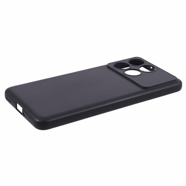 Mikrofiberforet blødt gummi Xiaomi Redmi K70E cover - Sort Black