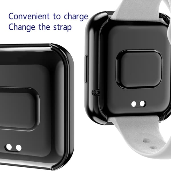 Xiaomi Redmi Watch 2 elektropläterat TPU-skydd - Svart Transparent