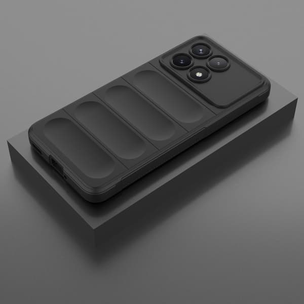 Mjukt greppformat Xiaomi Redmi K70 / Xiaomi Redmi K70 Pro skal - Svart Svart