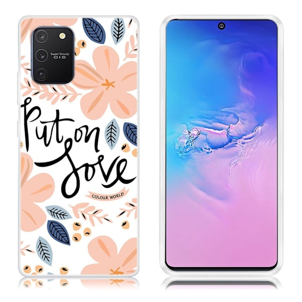 Deco Samsung Galaxy S10 Lite kuoret - Lehti ja kukka Multicolor