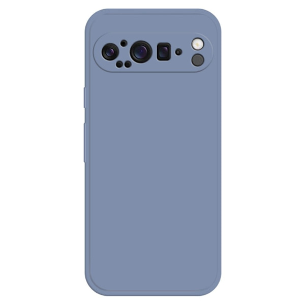 Google Pixel 9 Pro XL fleksibelt deksel med rett kantbeskyttelse - Lavendelgrå Silver grey