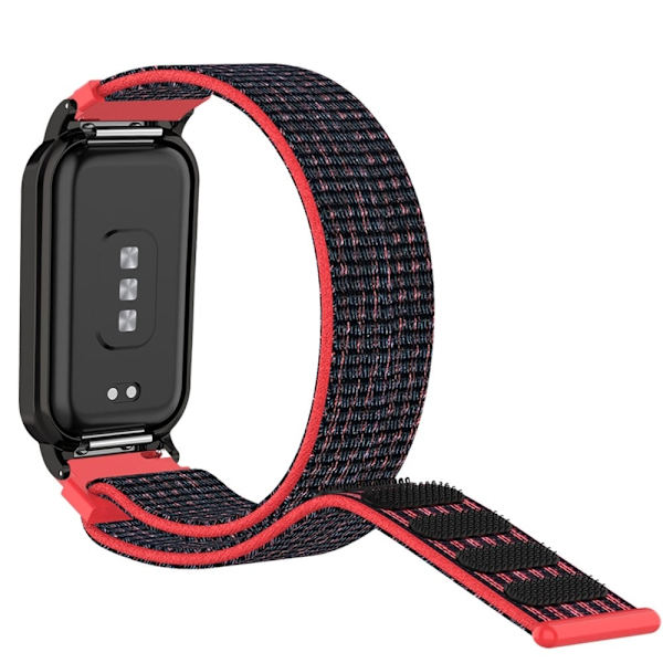 Xiaomi Redmi Band 2 nylonrem - Svart / Rød Red