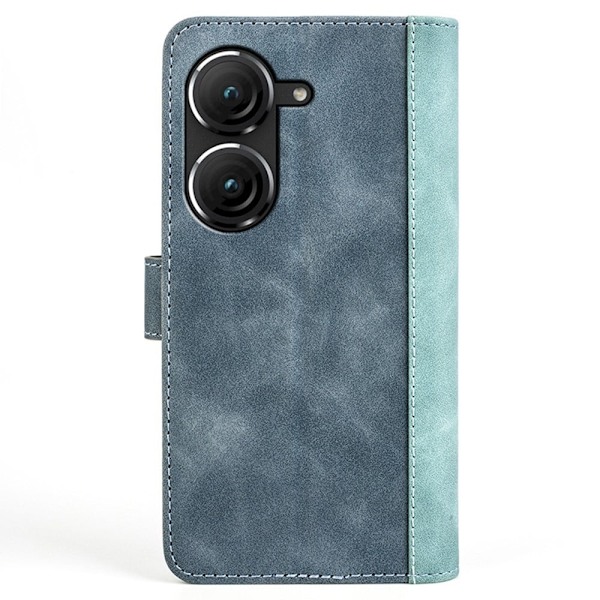 Tofarget lærdeksel for Asus Zenfone 9 - Blå Blue