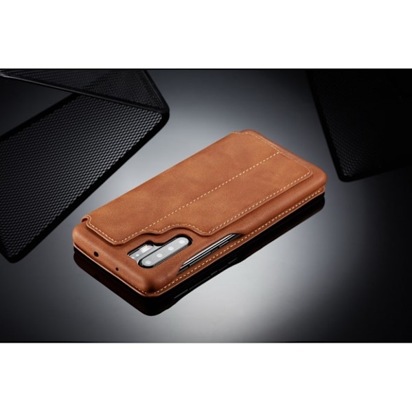 LC.IMEEKE Huawei P30 Pro retro nahkainen suojakotelo - Ruskea Brown