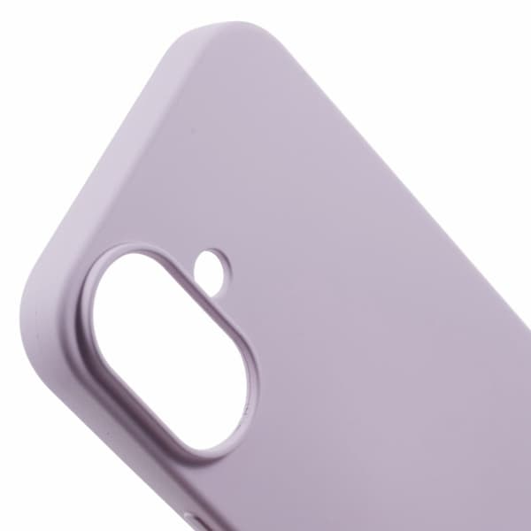 iPhone 16 Plus Flexibelt fodral Mjukt fiberfoder Reptåligt mobilskal - Lila Lila