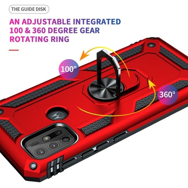 Bofink Combat Motorola Moto G30 / G10 Suojakotelo - Punainen Red
