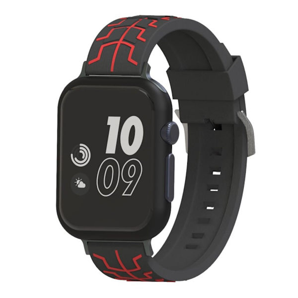 Apple Watch Series 4 40mm fish bone silikone Urrem - Sort / Rød Black