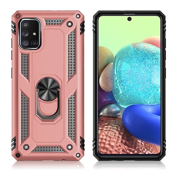 Bofink Combat Samsung Galaxy A71 5G deksel - Rose gull Pink