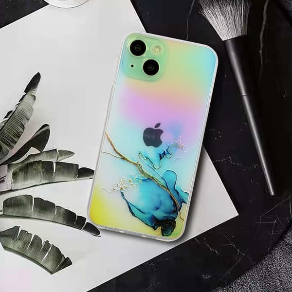 Marmormotiv iPhone 15 Plus skal - Flerfärgad multifärg