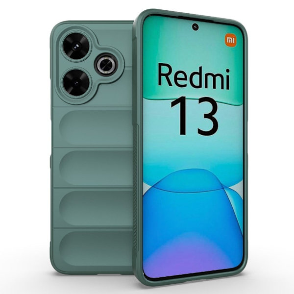 Mjukt greppformat Xiaomi Redmi 13 / Xiaomi Redmi Note 13R skal - Grön Grön
