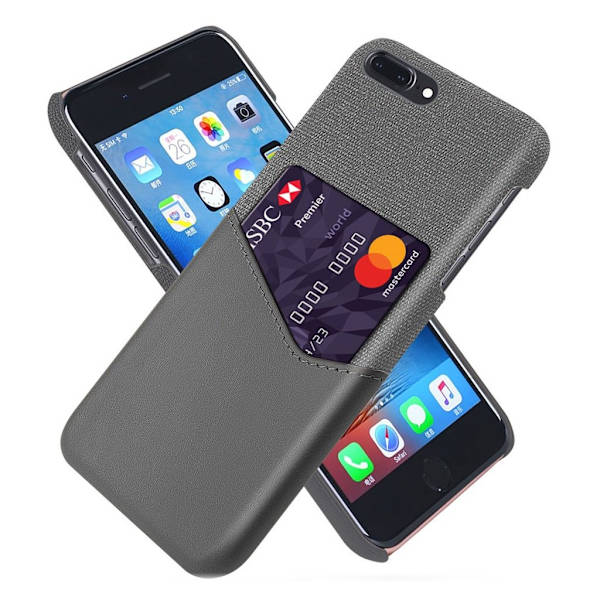 Bofink iPhone 7 Plus / 8 Plus Card Kuoret - Harmaa Silver grey