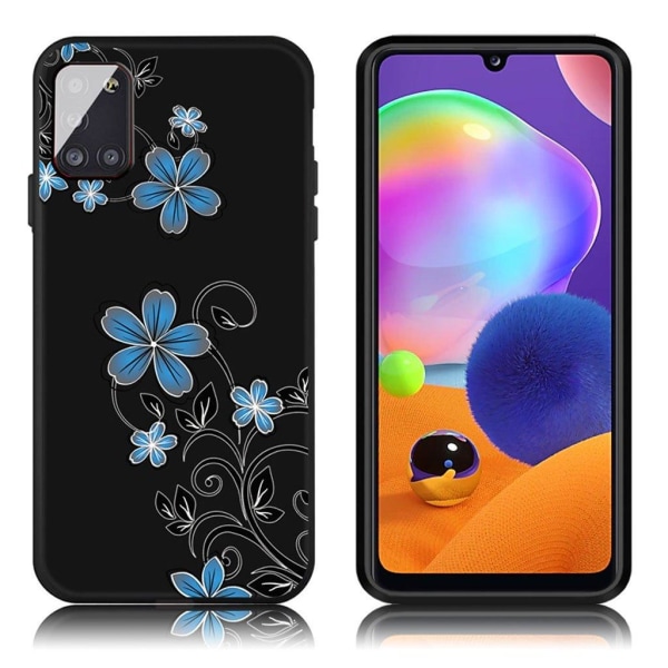 Imagine Samsung Galaxy A31 cover - Smukke Blomster Blue
