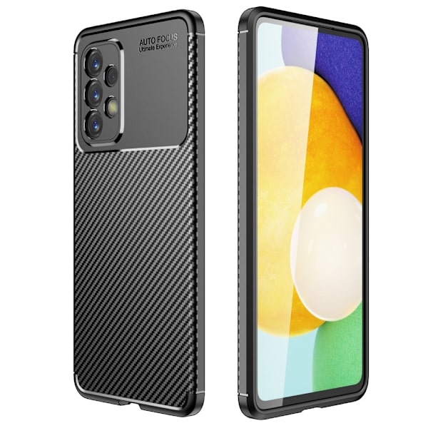 Carbon Shield Samsung Galaxy A73 Suojakotelo - Musta Black