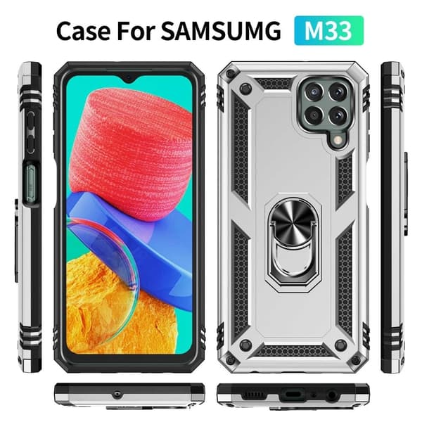 Bofink Combat Samsung Galaxy M33 5g Etui - Sølv Silver grey