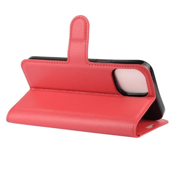 Classic iPhone 12 Pro / iPhone 12 flip etui - Rød Red
