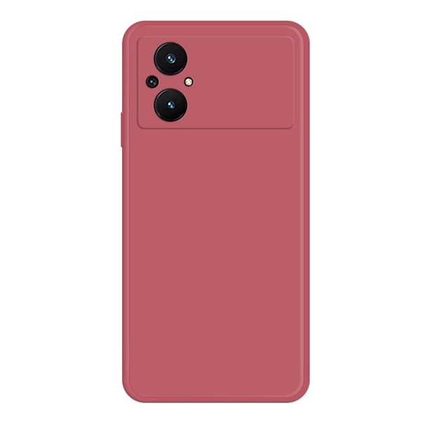Skråt anti-drop gummibelagt cover til Xiaomi Poco M5 - Rød Red