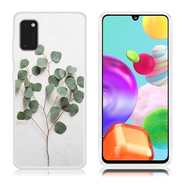 Deco Samsung Galaxy A41 Etui - Eucalyptus Green