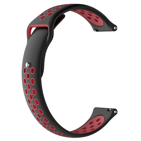 Huawei Watch GT 22m silikoni Kellon Ranneke - Musta / Punainen Black