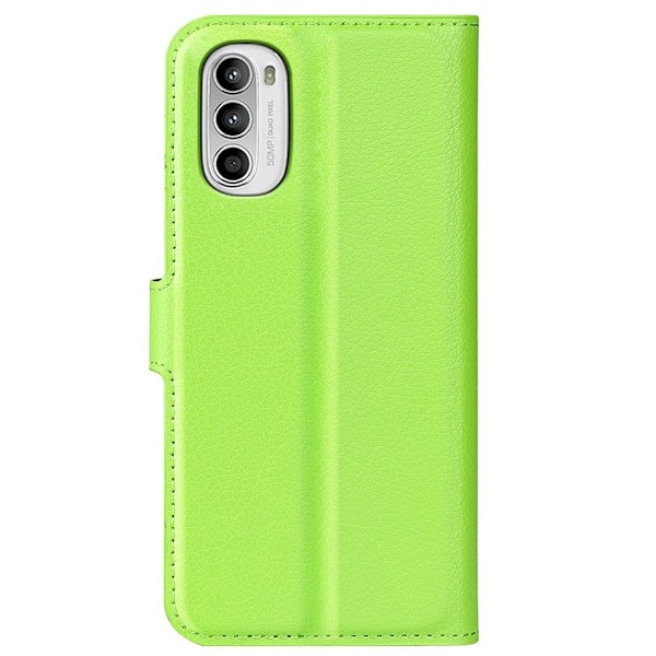Classic Motorola Moto G82 / Motorola Moto G52 flip kuoret - Vihreä Green