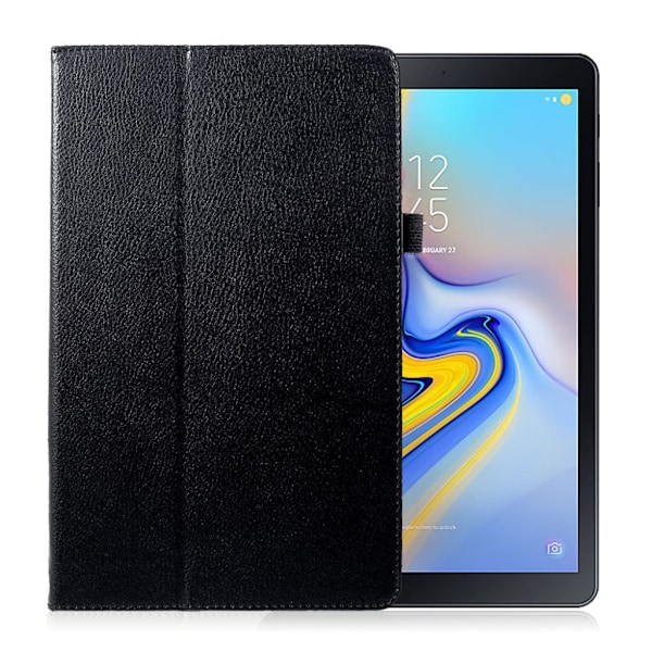 Samsung Galaxy Tab A 10.5 beskyttelsesetui i kunstlæder med stativ - Sort Black