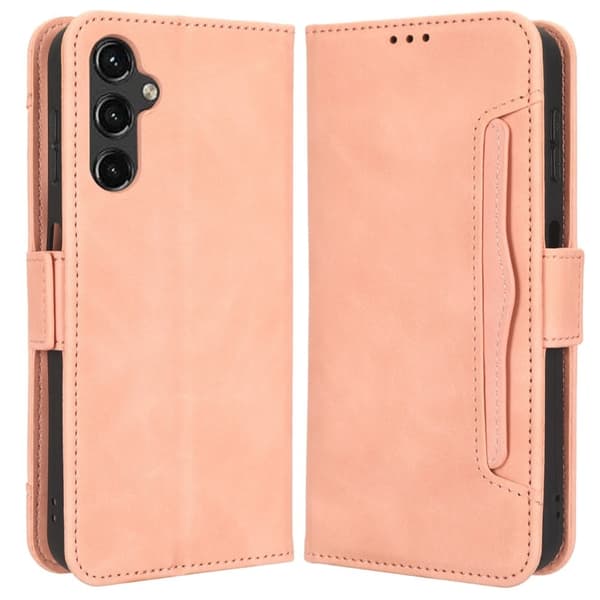 Modernt Samsung Galaxy A14 fodral med plånbok - Rosa Rosa