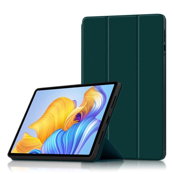 Kolminkertainen nahkainen jalusta tapauksessa Honor Pad 8 - Vihreä Green