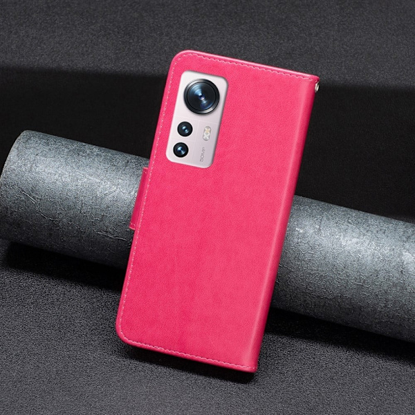 Butterfly Xiaomi 12 / 12x Flippetui - Rose Pink