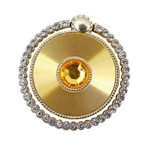 Universal elegant rhinestone décor phone ring holder - Yellow Gul
