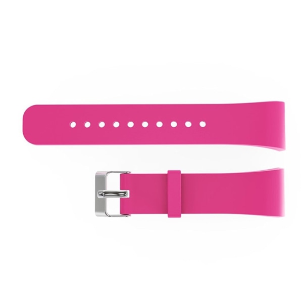 Samsung Gear Fit2 Pro Enkelt silikon klockband - Rosa Rosa