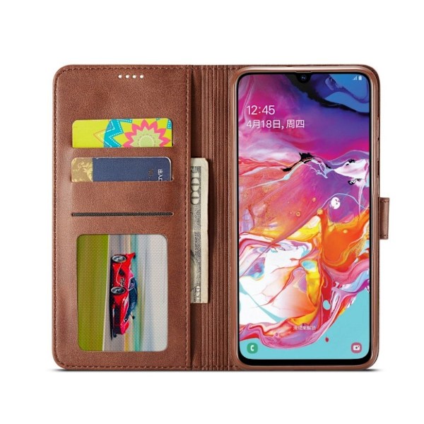 LC.Imeeke läder Samsung Galaxy A70 fodral - Brun Brun