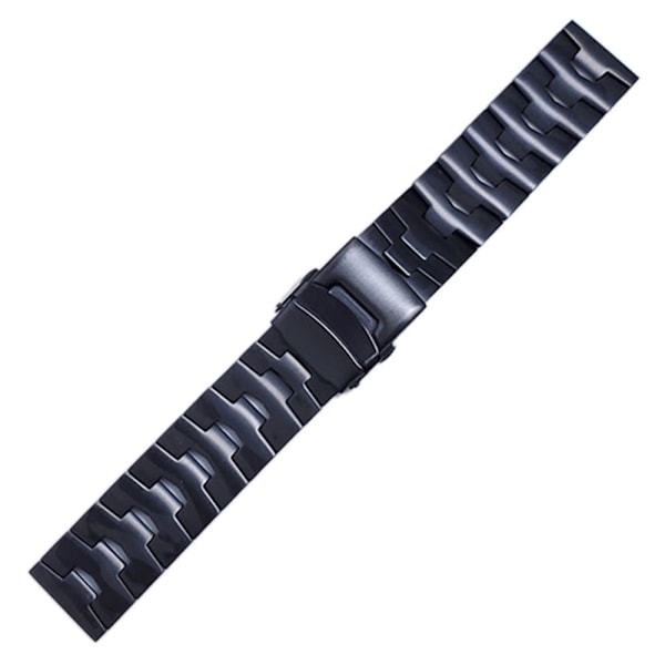 22 mm Universal klockarmband i titanstål - Svart Svart