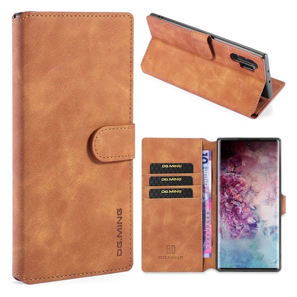 DG.Ming Retro Samsung Galaxy Note 10 Plus fodral - Brun Brun