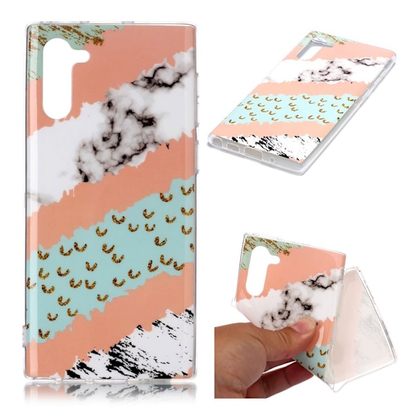 Marble Samsung Galaxy Note 10 cover - Fire mønster marmor Multicolor