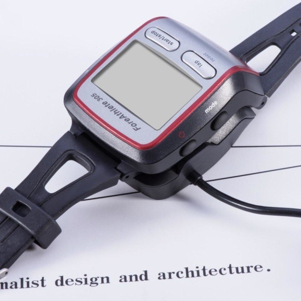 Garmin Forerunner 205/305 USB-opladerkabel til ladestation Black