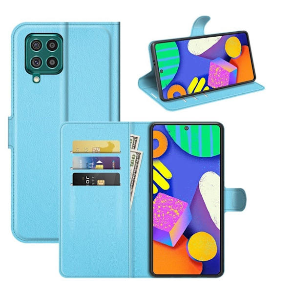 Classic Samsung Galaxy F62 Flippetui - Blå Blue
