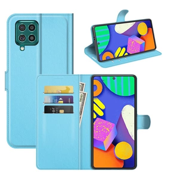 Classic Samsung Galaxy F62 fodral - Blå Blå