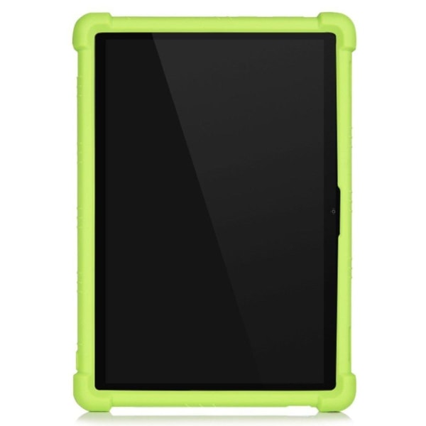 Silicone slide-out kickstand design case for Lenovo Tab M10 FHD Green