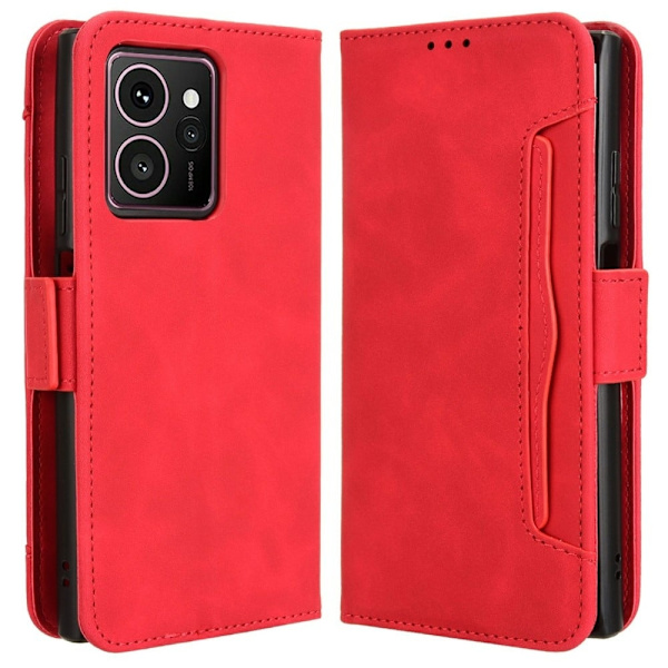 Moderne HMD Skyline læderetui med pung - Rød Red
