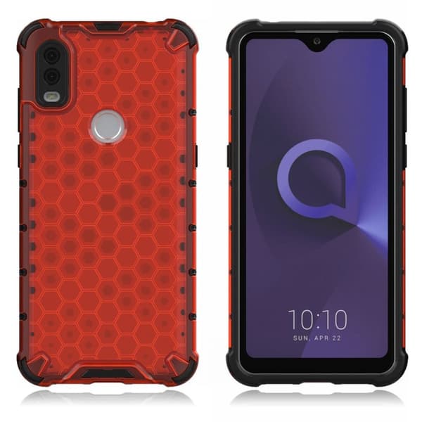 Bofink Honeycomb Alcatel 1v (2020) Suojakotelo - Punainen Red