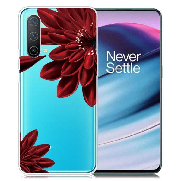 Deco OnePlus Nord CE 5G skal - Röd Blomma Röd