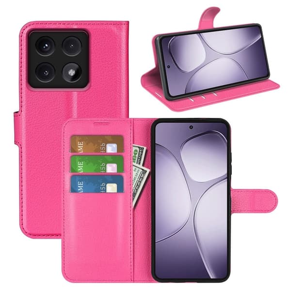 Classic Xiaomi 14T Pro flip kuoret - Ruusu Pink