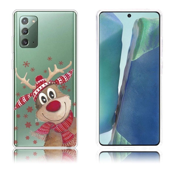 Juletaske til Samsung Galaxy Note 20 - Happy Moose Brown