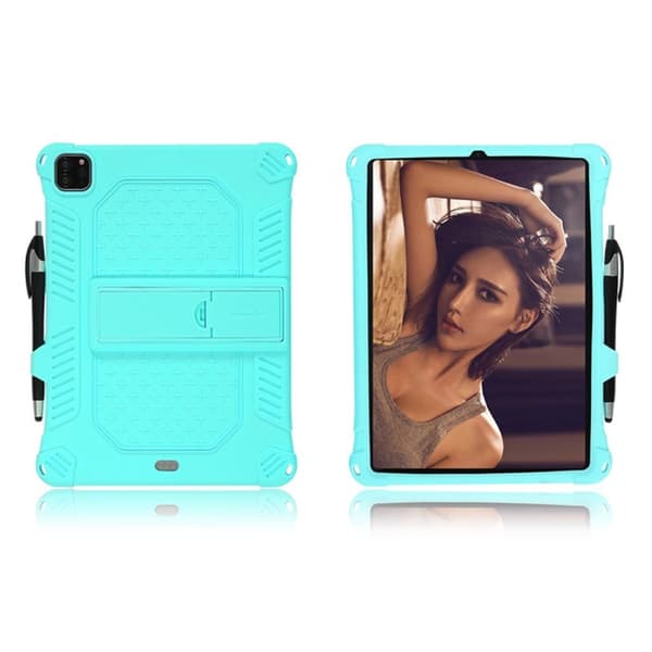 iPad Pro 11 tum (2020) stötsäkert silikonfodral - Cyan Grön